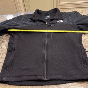 The North Face Black Full-Zip Jacket. In ok condition. Fleece lined so very warm